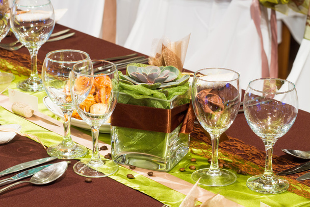 mesa para una cena de boda - Foto, imagen