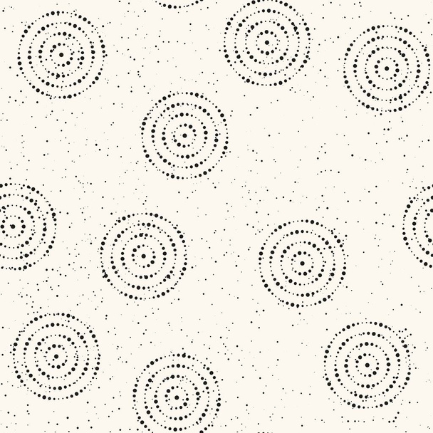 Płynny wzór wektora z koncentrycznymi okręgami - Wektor, obraz