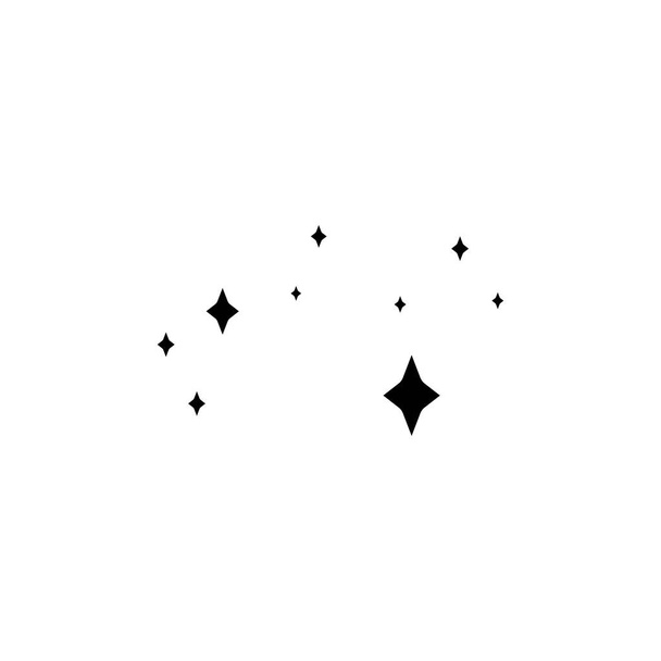 キラキラ星ベクトルグラフィックデザインテンプレート - ベクター画像