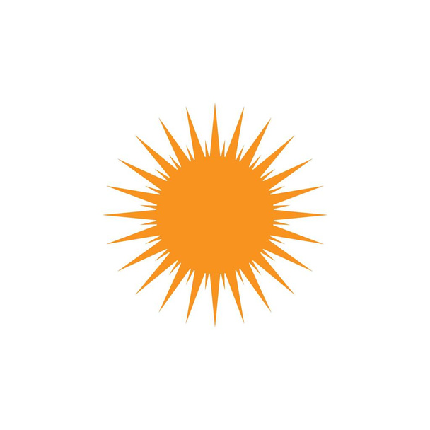 sol verano icono vector plantilla diseño
 - Vector, Imagen
