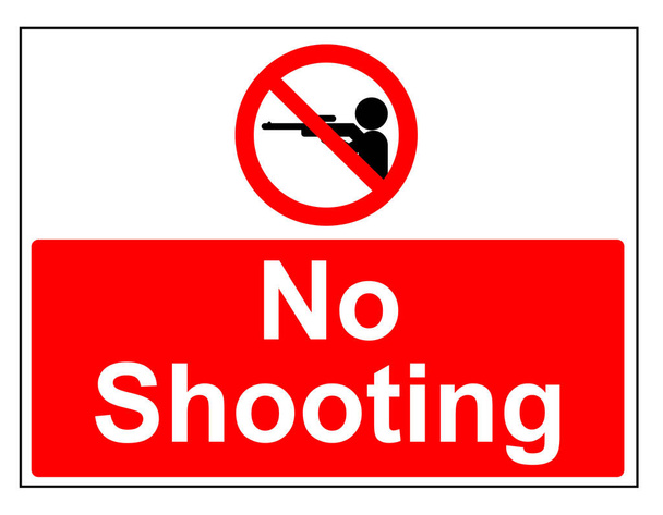 No shooting animal vector sign - Vector, Image