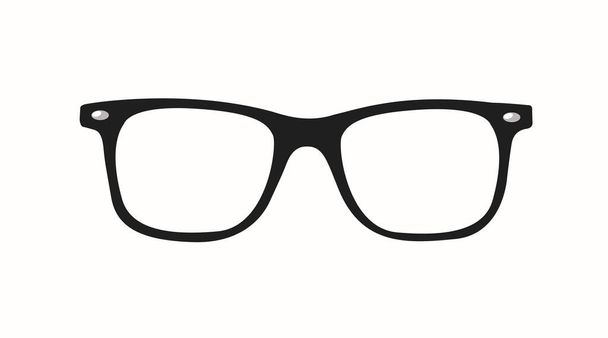 黒眼鏡フレームのベクトルイラスト - ベクター画像