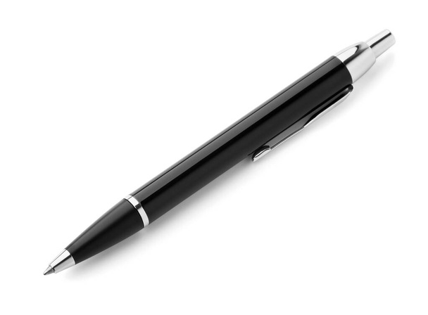 penna nera isolata su sfondo bianco - Foto, immagini