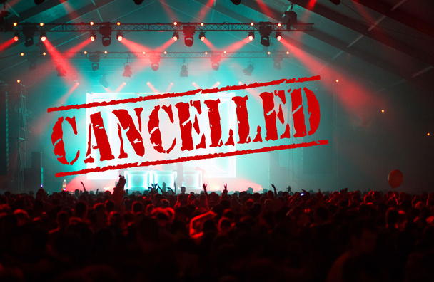 Cancelado devido à multidão de concertos do coronavírus
 - Foto, Imagem