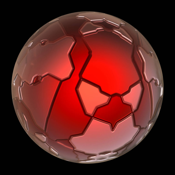  futuristische 3d bal bol - Foto, afbeelding