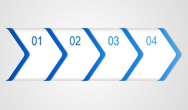 Numbered banners - Vector, Image