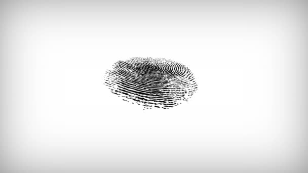 Various Fingerprints running on white background. 4K - Footage, Video