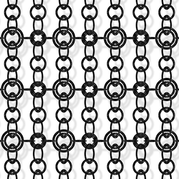Continu metalen kettingpatroon   - Foto, afbeelding