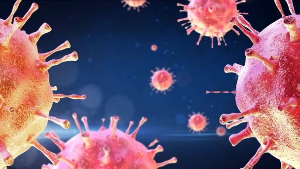 patógeno respiratorio coronavirus 2019-ncov gripe brote 3D médico
 - Foto, Imagen
