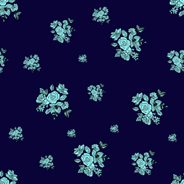 Абстрактний безшовний квітковий візерунок з барвистим фоном
 - Фото, зображення