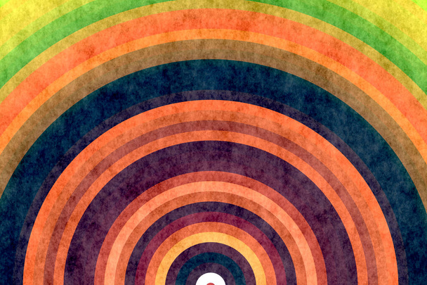 Retro beat-up concentric background - Photo, Image