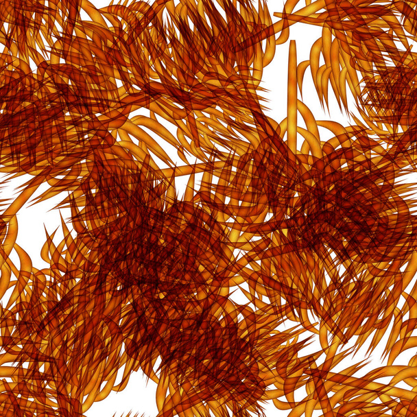 Continuous pattern with  bright seaweed - Photo, Image