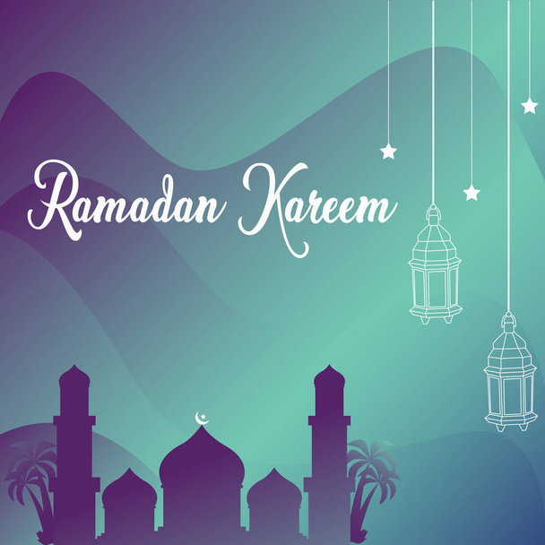 Ramadán kareem fondo, ilustración. Tarjeta de felicitación Ramadán, Poster y plantilla de banner
. - Foto, imagen