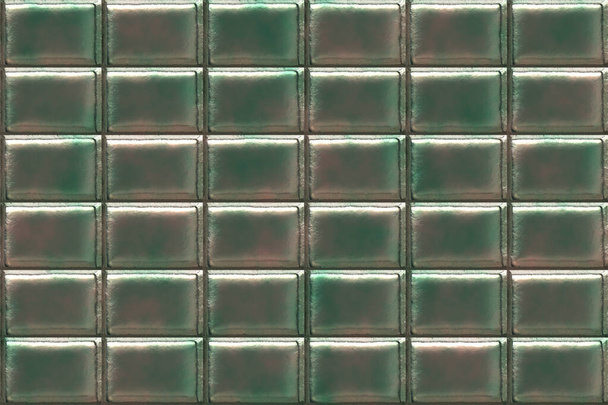 Wide continuous pattern of  metal tiles - Photo, Image