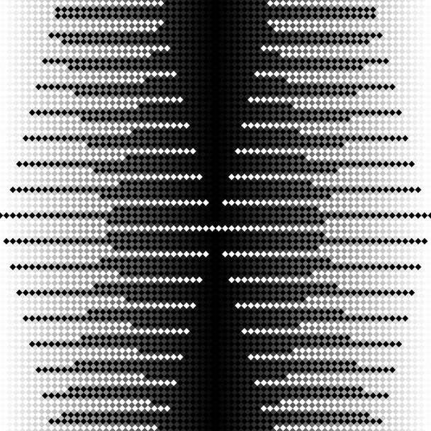 連続幾何学的黒と白のパターン - 写真・画像