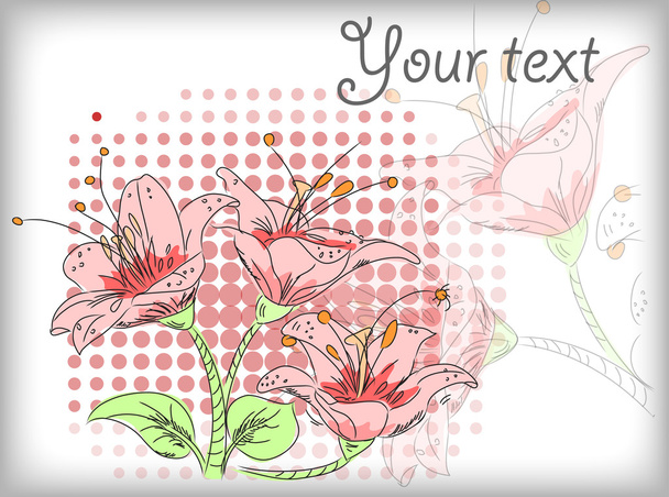 Abstract floral frame - Vector, Imagen