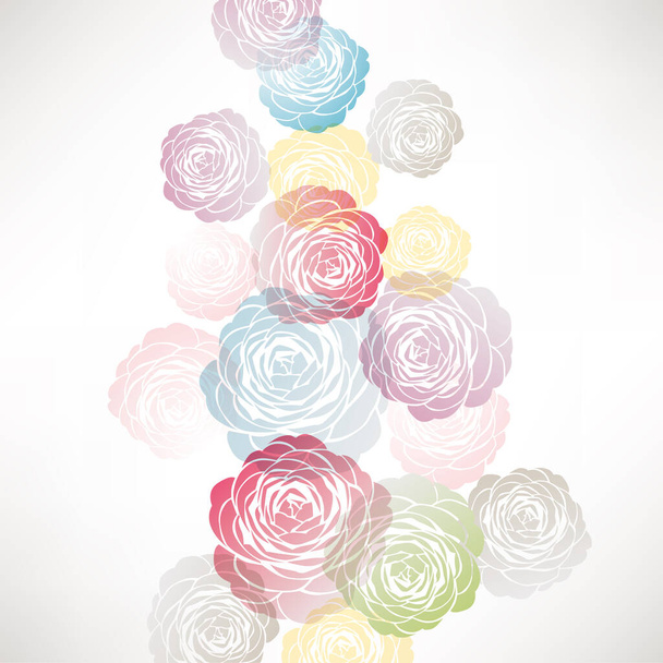 fondo ilustración de las decoraciones Camellia
 - Vector, imagen