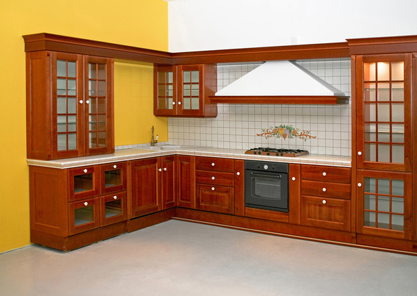 Wooden kitchen - Zdjęcie, obraz