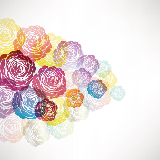 background illustration of Camellia decorations - Vector, Image