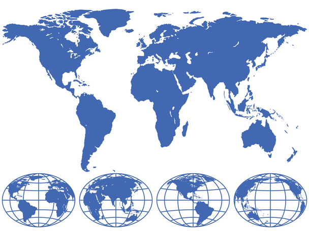 Карта и глобусы
 - Вектор,изображение