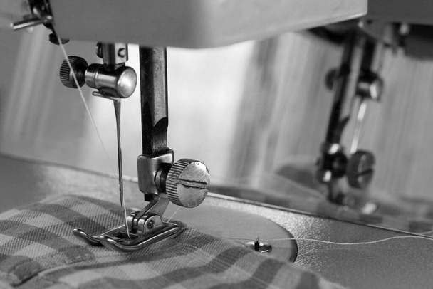 Máquina de coser aguja tan cerca, macro objeto
 - Foto, imagen