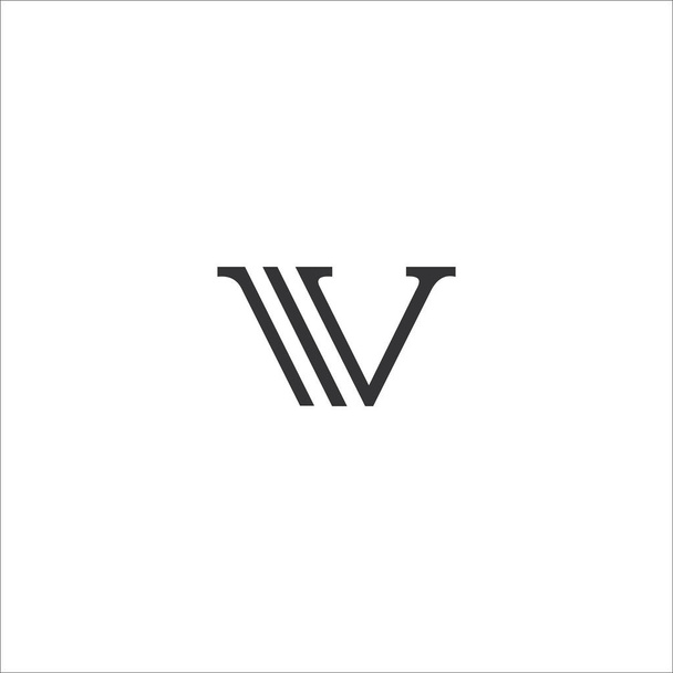 Initial letter v logo vector design template - Vector, Image