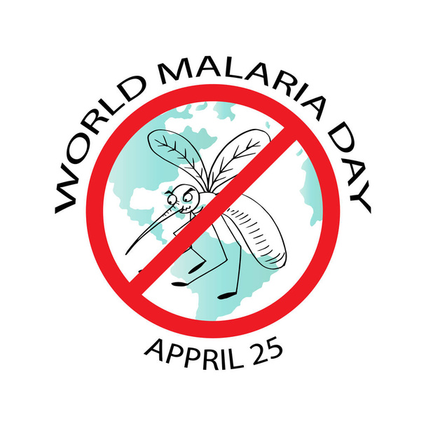Symboldesign zum Welt-Malaria-Tag - Vektor, Bild