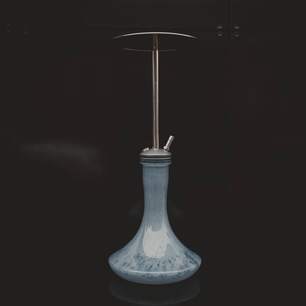 part of the hookah, modern design, on a black background. - Photo, Image