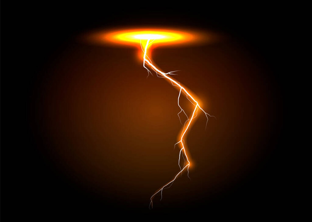 lightning bolt on transparent background. - Vector, Image
