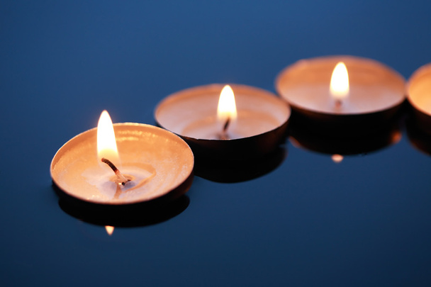 Candles On Water - Photo, Image