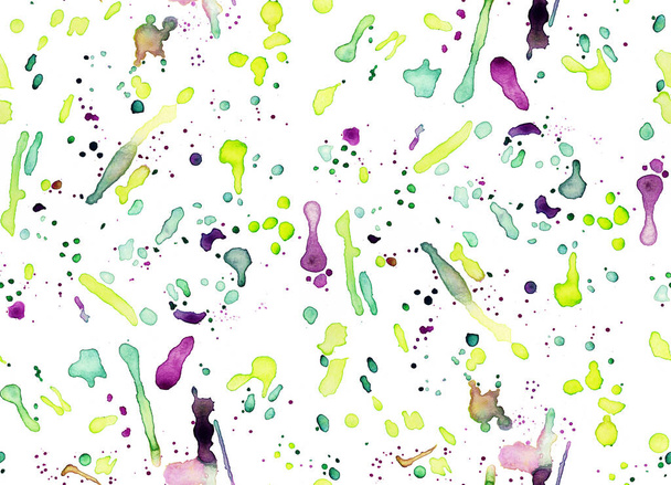 abstract seamless colorful bright splashes   - Photo, Image