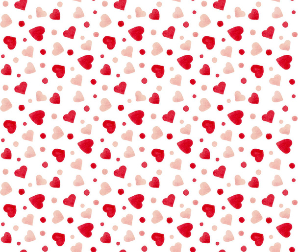 naadloze kleurrijke heldere patroon met harten - Foto, afbeelding