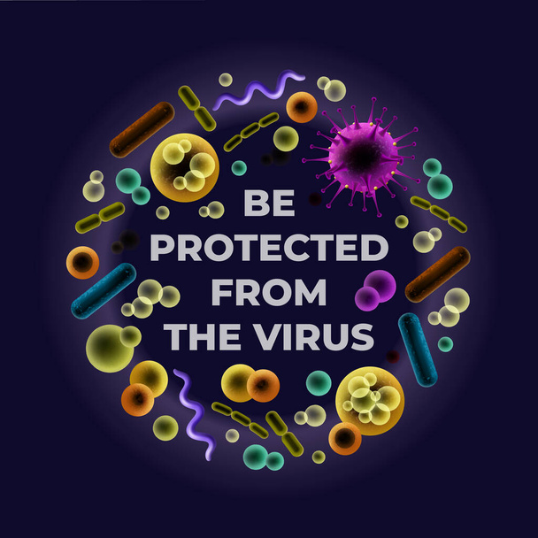 Be protected from the virus - Vector, Image