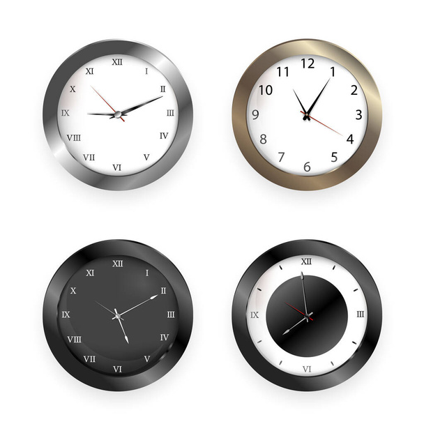 Набір реалістичних годинників сучасний кварц
 - Вектор, зображення