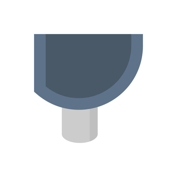 Roof gutter vector icon design on white background for drainage system graphic design element. - Wektor, obraz
