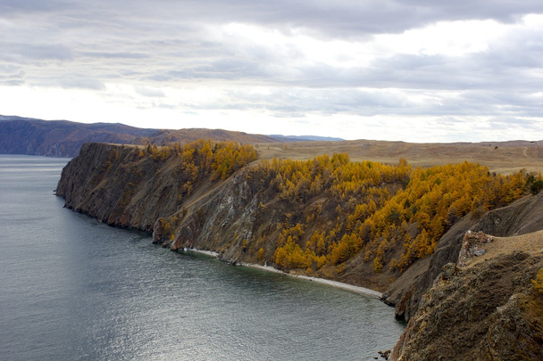 Amazing overlook onto Lake Baikal, Russia - 写真・画像