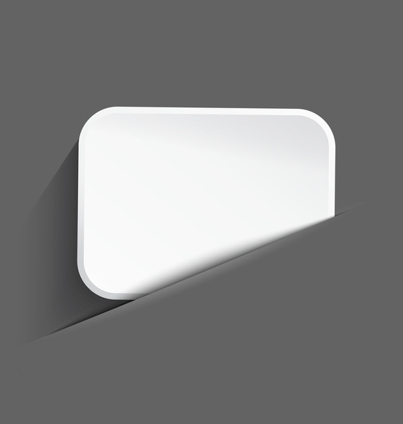wit bord in papier gesneden - Vector, afbeelding