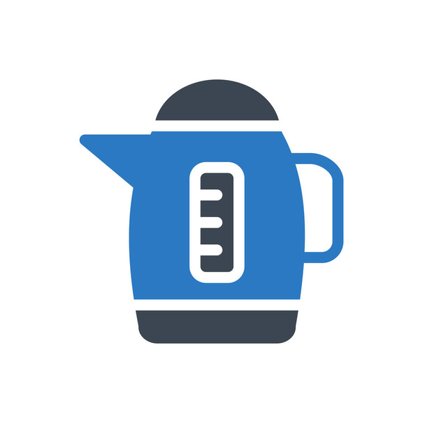 kettle vector glyph color icon - Vektor, obrázek