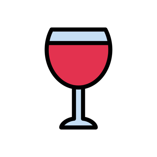 beverage vector  flat color icon - Vector, Image