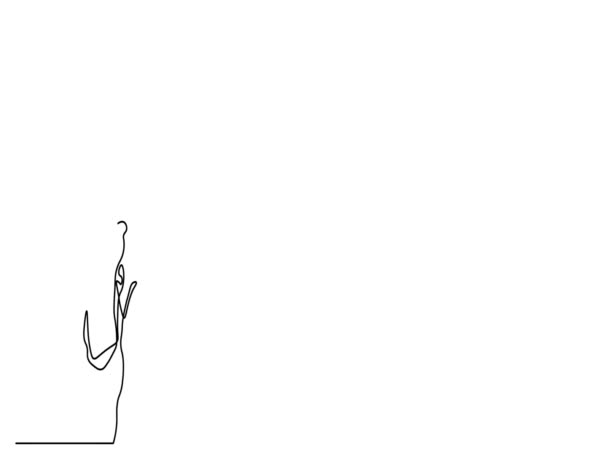 desenho de linha contínua de homem e mulher mostrando conceito punhos  - Filmagem, Vídeo