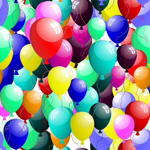 Seamless balloons - Vector, Imagen