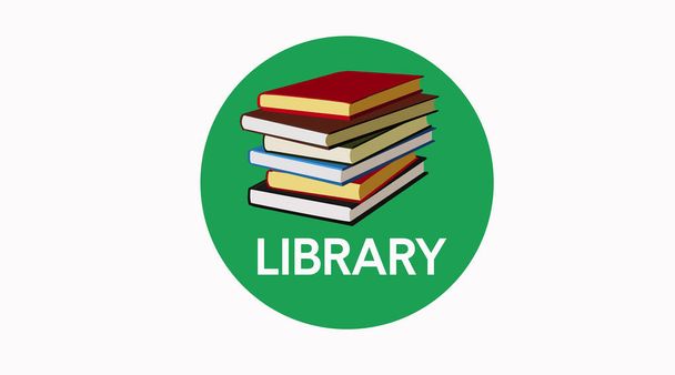 Vector Isolated Library Sign Icon - Vector, Image
