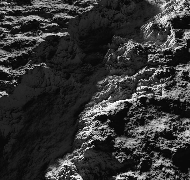 Desconhecido planeta alienígena cinza luzes 3d renderização
 - Foto, Imagem