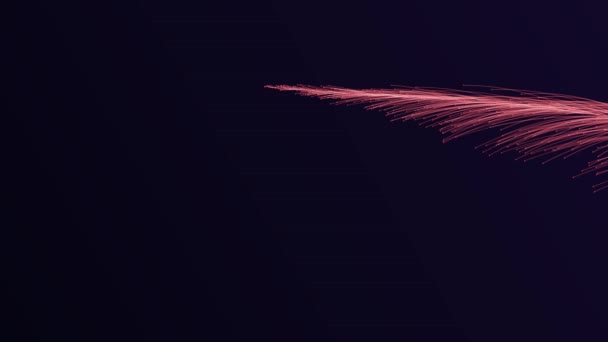 Abstract animation of red rays falls on the dark background. Loop animation. Motion background. - Imágenes, Vídeo