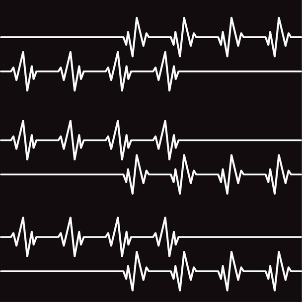 Línea de cardiología, vector, ilustración de fondo
 - Vector, imagen