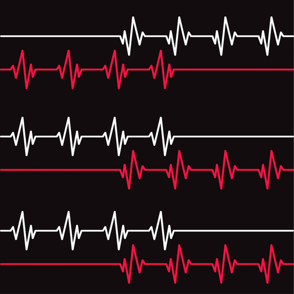 Kardiologie Linie, Vektor, Hintergrundillustration - Vektor, Bild