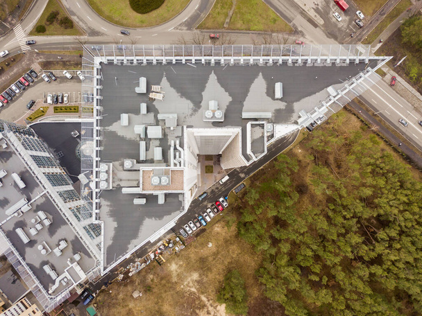 Вид з повітря на місто Київ (Україна). - Фото, зображення