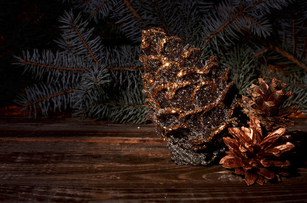 Christmas pine cones - Photo, Image