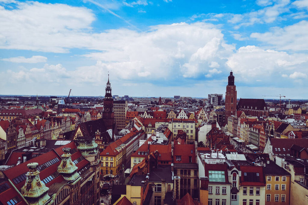 Muhteşem Wroclaw sokakları, seyahat arka planı - Fotoğraf, Görsel