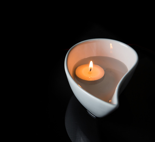 Candle In Ceramic Container - Photo, Image